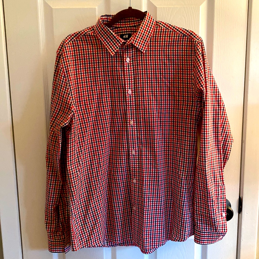 H&M Checkered Button Down